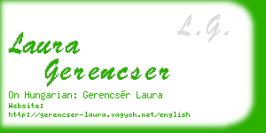 laura gerencser business card